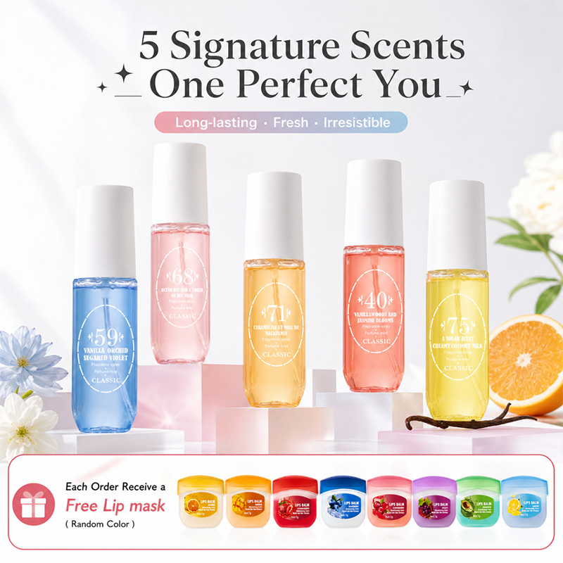 Perfume Fragrance Mist - Парфюмированный спрей для тела, 5 ароматов: